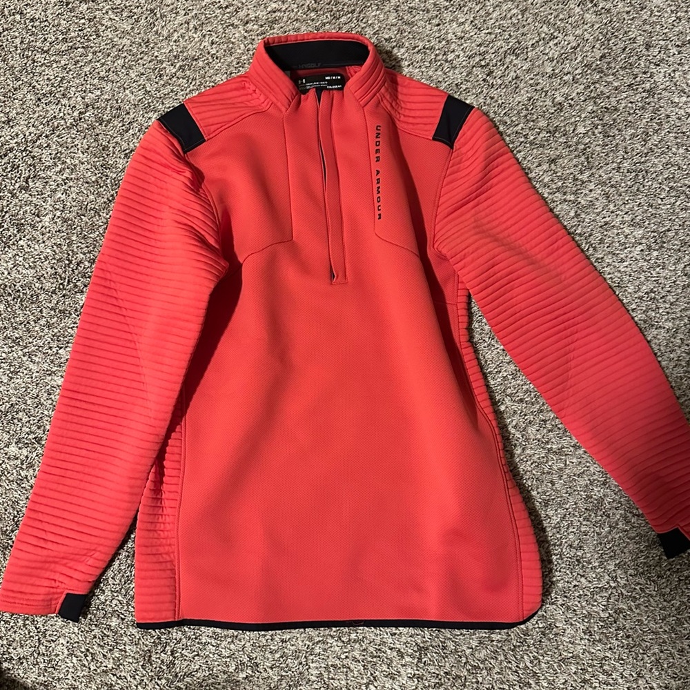 Under Armour Men’s Coral Red Half-Zip Performance Pullover